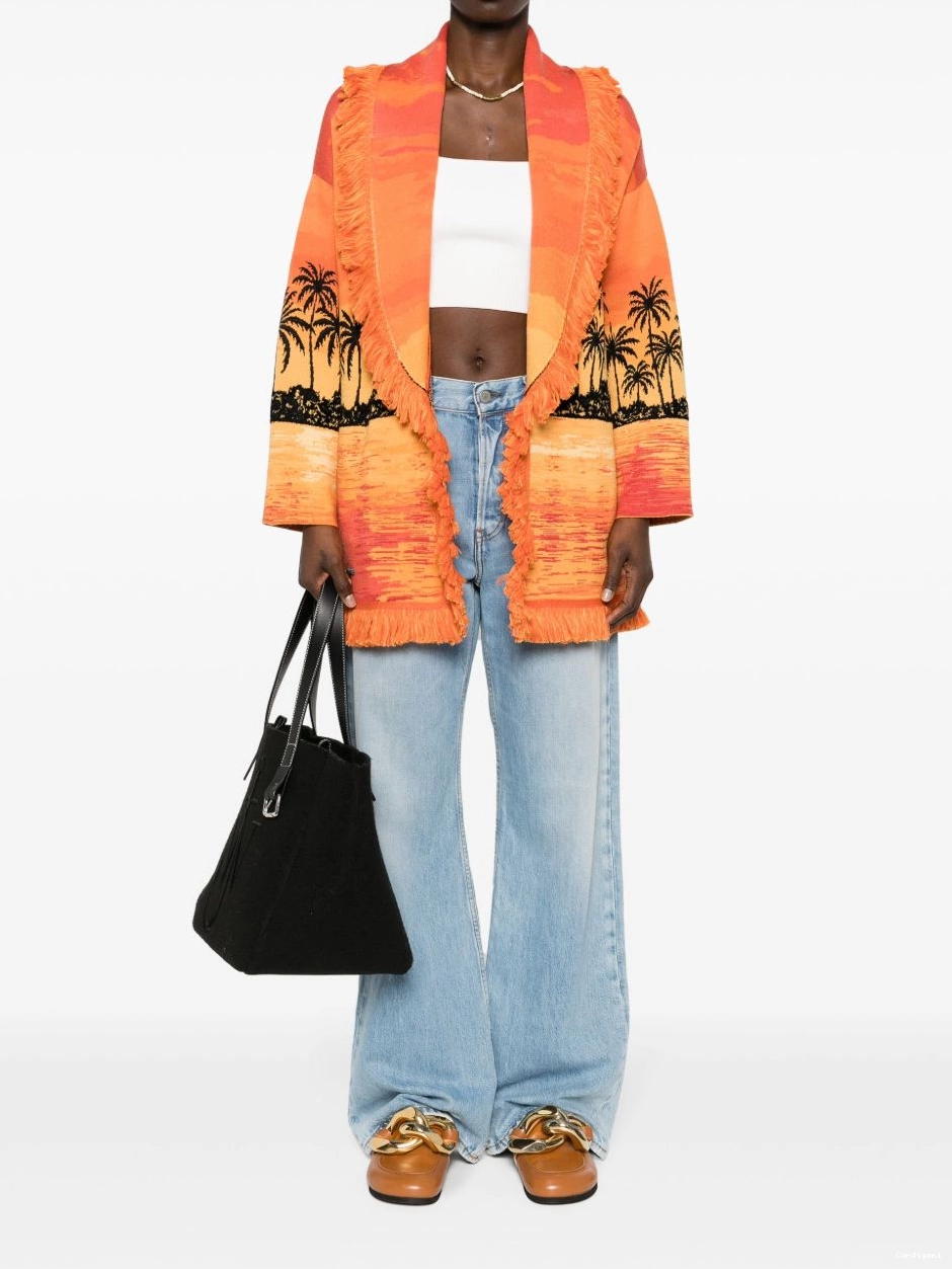 Affordable sunset-print Alanui Keralda cardigan Women 0414
